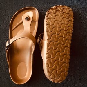 Bronze Birkenstocks - EVA, size 41! EUC